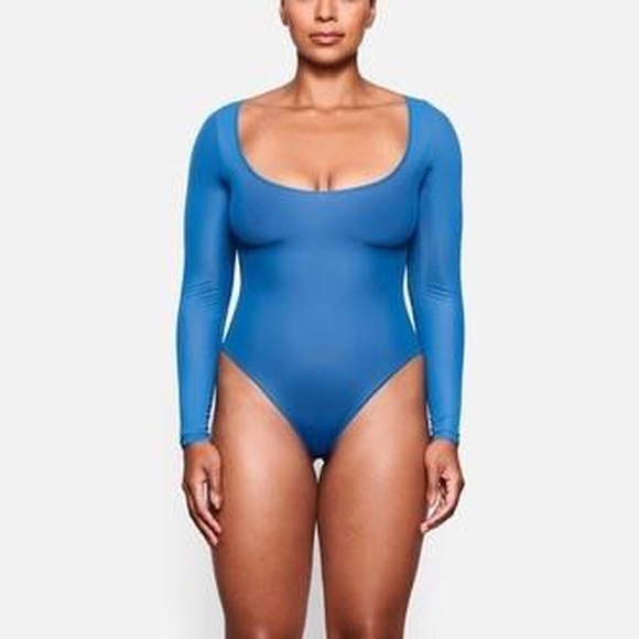 SKIMS Jelly Sheer Long Sleeve Bodysuit - Picture 1 of 4